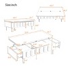 43.3" Lift-Top Coffee Table with Hidden Storage, 2 Drawers and Foldable Top for Dining or Work Use - Panipeachy - 4 of 4