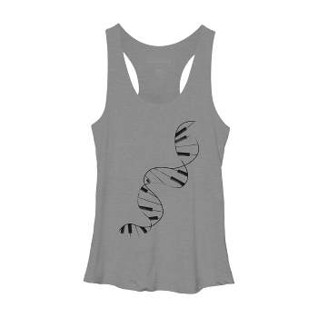 Women's Design By Humans DNA Piano By Tobiasfonseca Racerback Tank Top