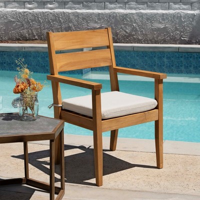Textured Solid Bone Outdoor Universal Seat Cushion Set