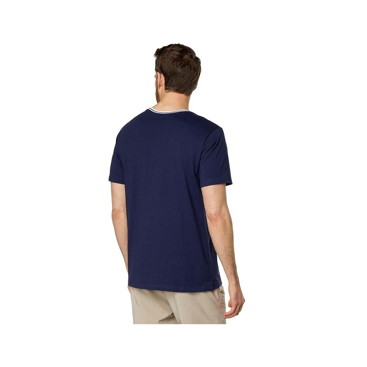 U.S. Polo Assn. Men's Short Sleeve Crew Neck Yarn-Dye Collar Tipped Jersey T-Shirt - thumbnail 4