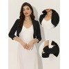 INSPIRE CHIC Women's Elegant Evening Wedding Lapel Collar Bolero Shrugs - 2 of 4