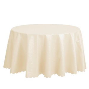 Unique Bargains Round PVC Wrinkle-Resistant Washable Suitable Restaurant Table Cover 1 Pc - 1 of 4