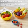 Itopfox 6-Piece Colorful Plastic Mixing Bowls Set for Kitchen, Ideal for Baking, Prepping, Cooking, Nesting Design for Space Saving Storage, Rainbow - 4 of 4