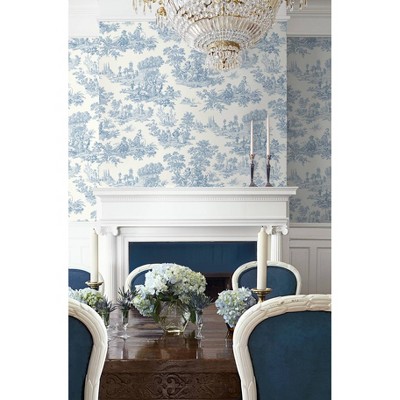 Blue Bell Vinyl Self-Adhesive Peel and Stick Wallpaper