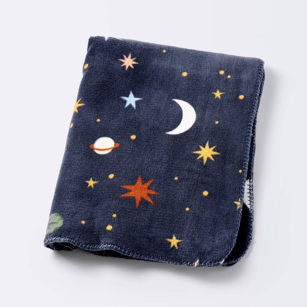 Photos - Children's Bed Linen Plush Baby Blanket - Space - Cloud Island™