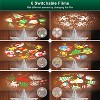 Aoibox Christmas Tree Topper Silver Lighted Star 6 Projection Modes 3D Rotating LED Lights 1 Piece for Holiday Party Decoration - 2 of 4