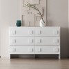 FUFU&GAGA Large White 6 Tier Dresser Modern Design Chest of Drawers - 4 of 4