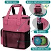 PetAmi Dog Travel Bag, Pet Supplies Accessories Organizer, Traveling Camping Weekend Essentials Kit, Food Container Collapsible Bowls - 4 of 4