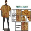 LA LEELA Men's Hawaiian Trendy Beach Summer Vacation Shirts Casual Collared Short Sleeve Shirts Button Down Shirt Men - 3 of 4