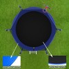 HFYee 8/10/12/14/10*16FT Backyard Trampoline Basketball Kit with Bonus Balls & Safety Enclosure for Ages 8+, Blue - 2 of 4