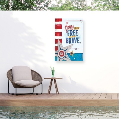 "Words Of Freedom 4" Outdoor All-Weather Wall Decor