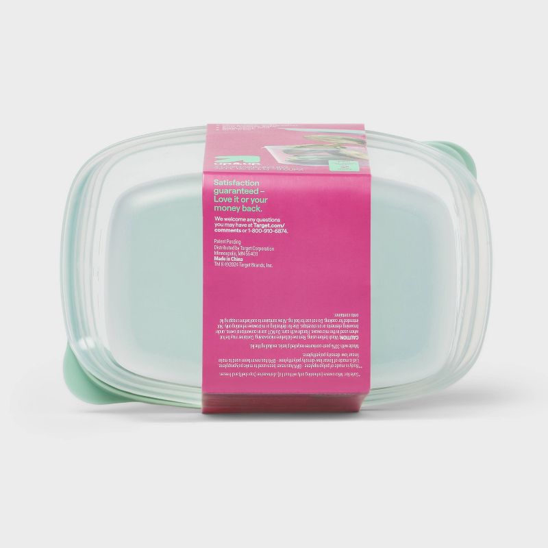 Deep Rectangle Food Storage Containers - 72 fl oz/2ct - up &#38; up&#8482;, 4 of 5
