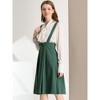 INSPIRE CHIC Women's High Waist Overall Corset Skater Suspender Dresses - 4 of 4