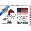 Trends International Team USA x Peanuts – Snoopy Olympic Figure Skating Framed Wall Poster Prints - 3 of 4