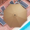 XIYUYEU Large Patio Umbrella 9 ft Half Umbrella Outdoor Patio Round Outdoor Table Umbrella with Crank for Patio, Garden, No Base - 4 of 4