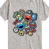 Boys' - Sesame Street - Cookie Monster Elmo Travel Patches Short Sleeve Graphic T-Shirt - 2 of 4
