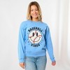 Simply Sage Market Women's Graphic Sweatshirt Baseball Vibes Smiley Face - 2 of 4