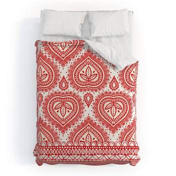 Full/Queen Aimee St Hill Decorative Duvet Set Red - Deny Designs