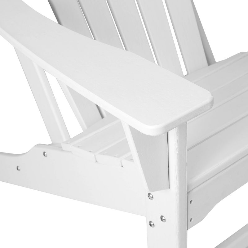 5pk Plastic Resin Adirondack Chair with Side Table & Ottoman - EDYO LIVING
, 4 of 15