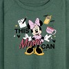 Women's - Disney - Minnie Mouse This Mom Can Lightweight French Terry Wide Neck Long Sleeve Shirt - 2 of 4