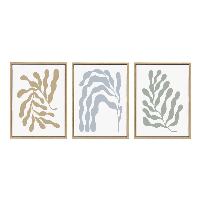 Kate and Laurel Sylvie Matisse Inspired Abstract Botanicals Framed Canvas by The Creative Bunch Studio, 2 of 7