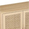62.20"Elegant and Functional 4-Door Rattan Decorative Storage Cabinet,for Bedroom - 4 of 4