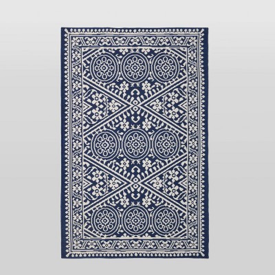 4'x6' Tapestry Outdoor Rug Blue - Threshold™