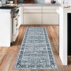 Vintage Style Area Rugs - Non-Slip Reversible Machine Washable Rug, Soft Boho Rug for Living Room Bedroom - 2 of 4