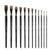 Creative Mark Hamburg Premiere Professional Oil Painting Brushes - Bright Oil Paint Brush - Handmade in Germany, Natural & Synthetic Hair Blend, Long - 3 of 4