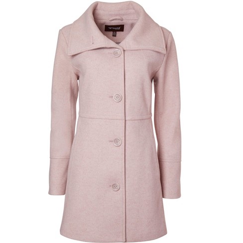 Blush pink hot sale dress coat