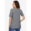 Woman Within Plus Size Striped Tee - 3 of 4