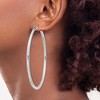 Black Bow Jewelry 3mm Sterling Silver, Extra Large Round Hoop Earrings, 70mm (2 3/4 In) - 3 of 4