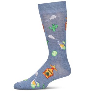 Memoi Men's Tequila & Lime Bamboo Crew Socks - 1 of 2