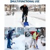 Snow Shovel, 18x13 in Blade, Ergonomic Snow Shovels with Assisted D-Ring Handle, 4.5LBS Lightweight Steel Shoveling Tool - 4 of 4