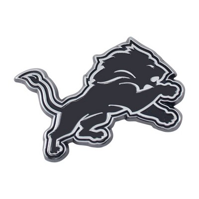 NFL Detroit Lions 3D Chrome Metal Emblem