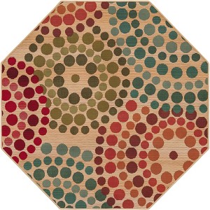 Unique Loom    Outdoor Modern Spark Area Rug - 1 of 4