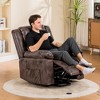 Comhoma Power Lift Recliner Chairs for Elderly Big and Tall Heated Massage Sofa PU Leather with Position 2 Side Pockets&Cup Holders - 4 of 4