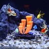 Unique Bargains Silicone Aquarium Simulation Horn Coral Fish Tank Landscape Decoration 3.39"x3.23" 1 Pc - 2 of 4