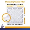 Filter King 16x36x1 Air Filter | 12-PACK | MERV 13 HVAC Pleated A/C Furnace Filters | MADE IN USA | Actual Size: 16 x 36 x .75" - 2 of 4
