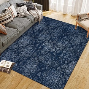 Washable Area Rug, Non Slip Low Pile Soft Accent Indoor Floor Carpet for Dining Room Office Entryway Kitchen - 1 of 4