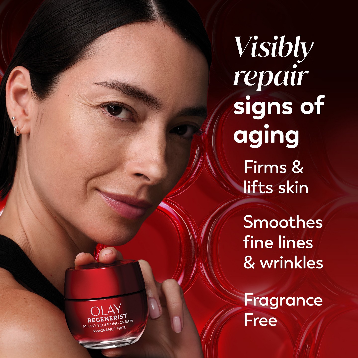 Крем для лица Olay Regenerist Micro-Sculpting без отдушки, 1.7 oz, цвет: Кремовый — фото 3