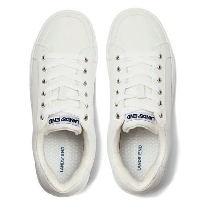 Женские кроссовки Lands' End Women's All Day Comfort Sneakers - 6 - White — фото 2