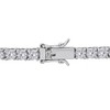 EVERLY JEWELRY | Sterling Silver 14 1/4 CT TGW Created Ruby and Created White Sapphire Love Design Bracelet, 7.5 inch - 4 of 4