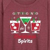 Women's - Instant Message - Getting Into Christmas Spirits Lightweight French Terry Wide Neck Long Sleeve Graphic Shirt - 2 of 4