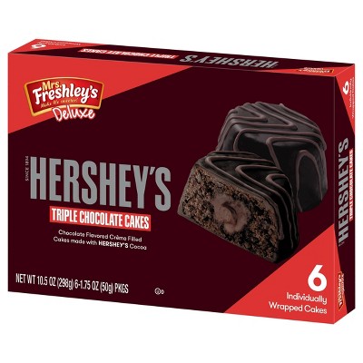 Mrs. Freshley's Deluxe Hershey's Triple Chocolate Cakes - 6ct