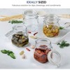 Bormioli Rocco Fido Glass Jars (17.5 Oz, 33.75 Oz & 25.25 Oz) - Airtight Storage Containers - Set of 3 - 3 of 4