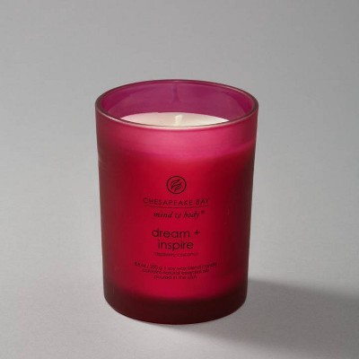 Raspberry Coconut Soy Wax Scented Jar Candle with Wood Lid
