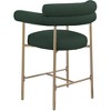 Meridian Furniture,Blake Green Boucle Fabric Counter Stool, Set of 2 - 3 of 4