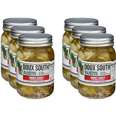 Doux South Cukes Angry Cukes - Case of 6 -16 oz