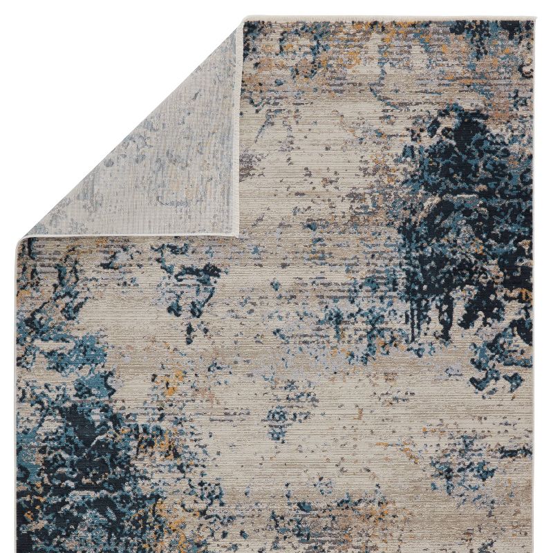 Terrior Abstract Area Rug Blue/Gold - Jaipur Living, 4 of 8